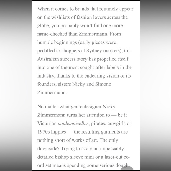 🌺 ZIMMERMAN 🌺 2 Zimmerman =US 4-6 NWOT 🌺Beautiful black & White pattern 🌺 - Picture 13 of 16